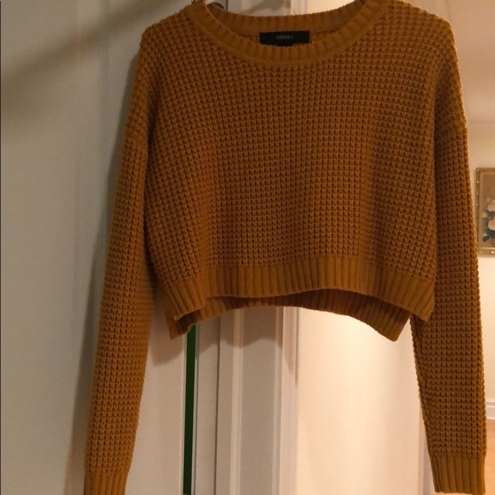 Sweater crop top